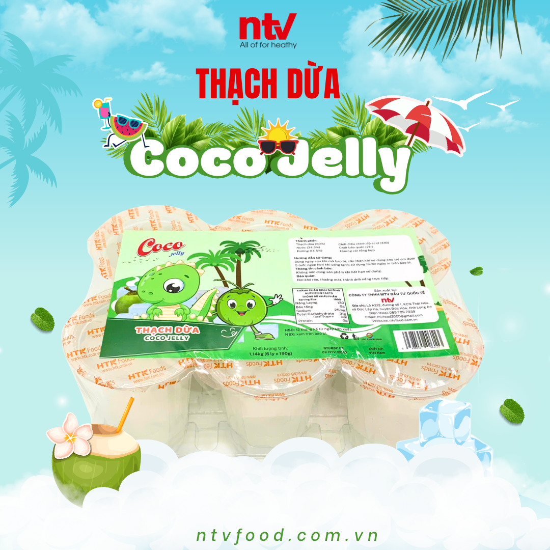 Thạch Dừa Coco Jelly ly