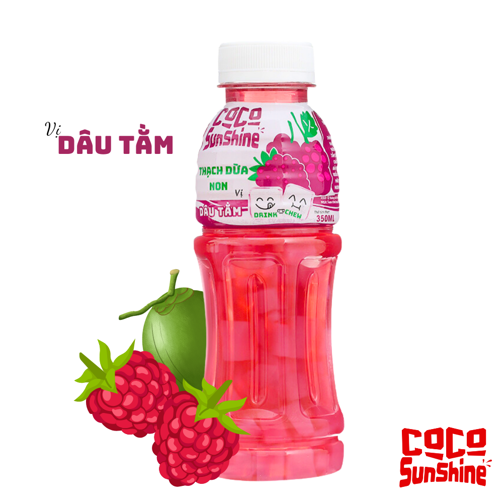 Thạch Dừa Non Coco SunShine vị Dâu Tằm