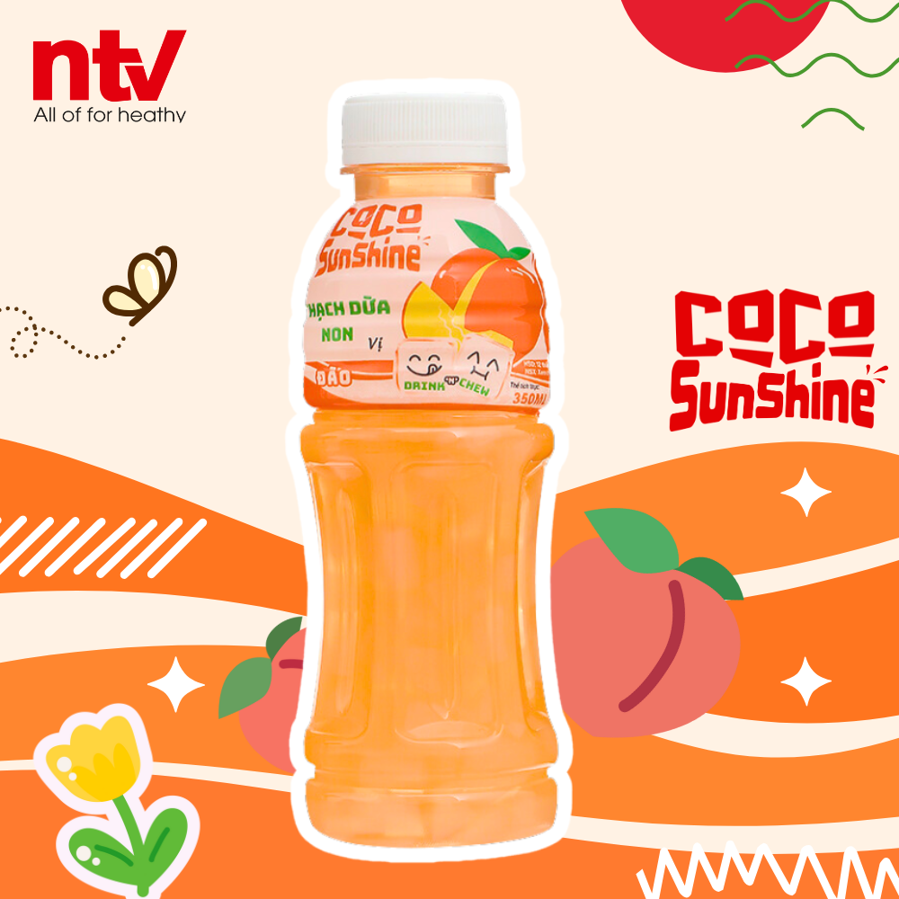 Thạch Dừa Non Coco SunShine vị Đào