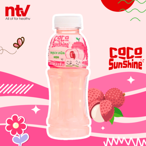 Thạch Dừa Non Coco SunShine vị Vải Thiều
