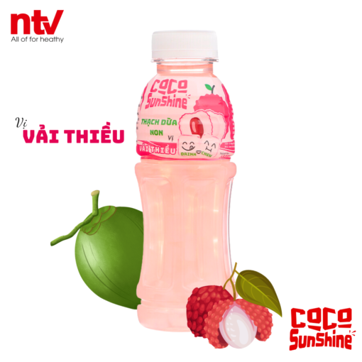 Thạch Dừa Non Coco SunShine vị Vải Thiều - Ảnh 2