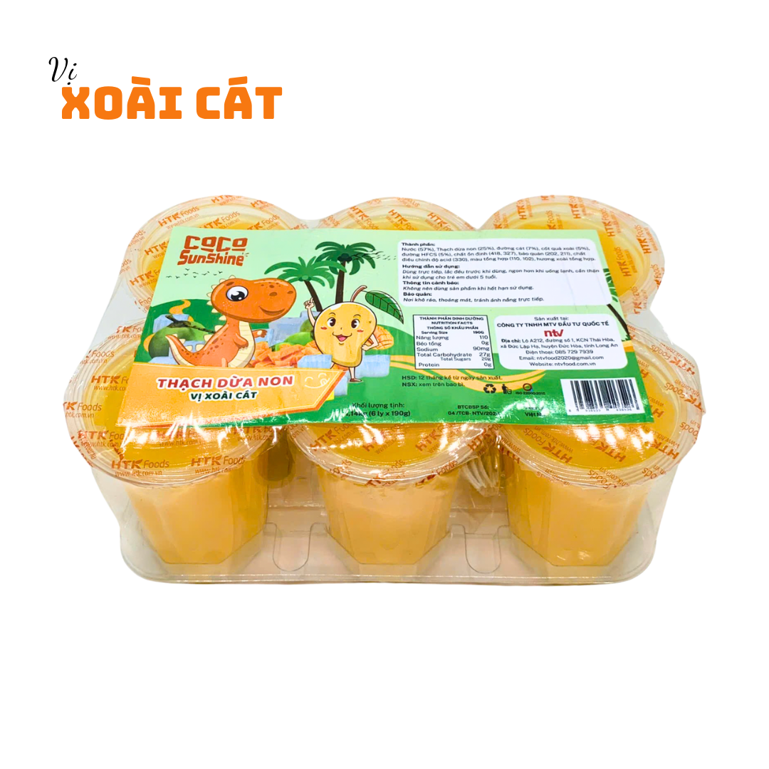 Thạch Dừa Non Ly Coco SunShine vị Xoài Cát