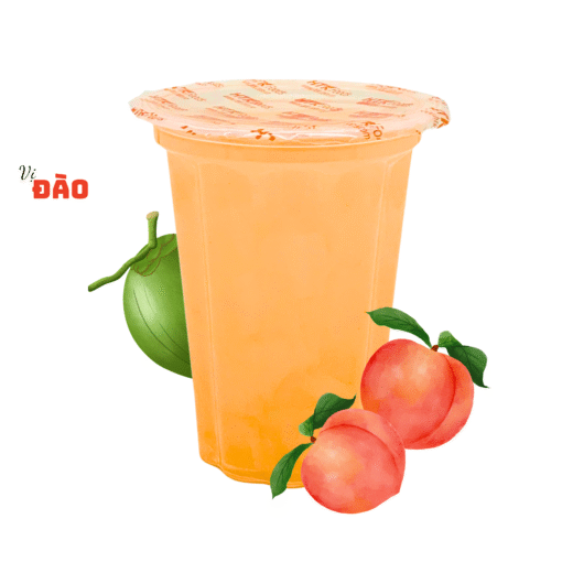 Thạch Dừa Non Ly Coco SunShine vị Đào - Ảnh 3