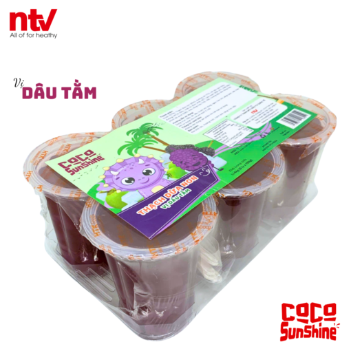 Thạch Dừa Non Coco SunShine vị Dâu Tằm ly - Ảnh 2